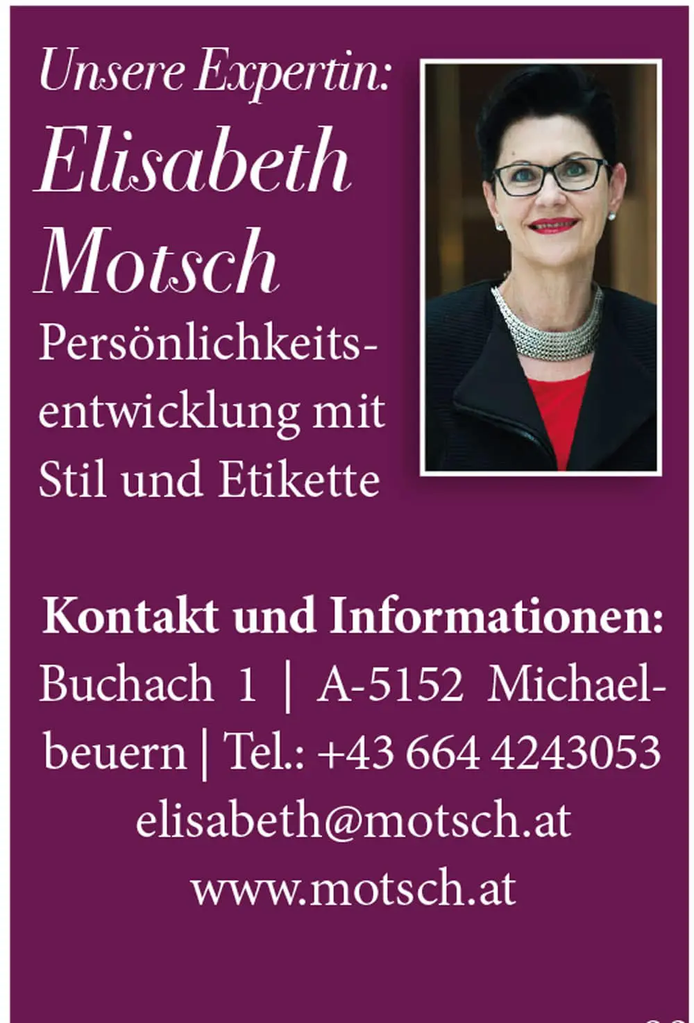 Elisabeth Motsch kurzbeschreibung